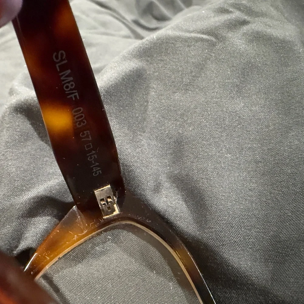 Saint Laurent Tortoiseshell Acetate Glasses - Brown - Picture 5 of 10